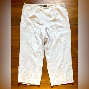 L L Bean 100% Linen Trousers 18w